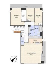 クラッシィハウス高輪 3階 間取り図