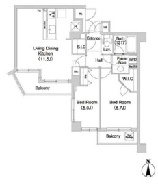 コンフォリア碑文谷 105 間取り図