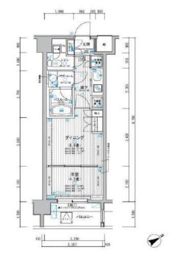 ミリアレジデンス東池袋 305 間取り図