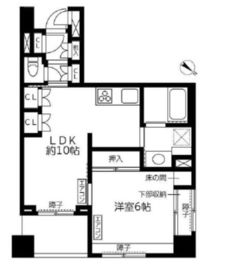 サンヴェール人形町グランデ 4階 間取り図