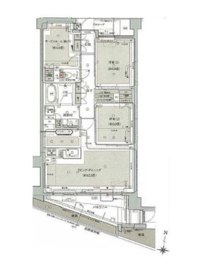 イニシア東武練馬 1階 間取り図