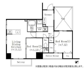 Sunny Side Forest (サニーサイドフォレスト) 402 間取り図