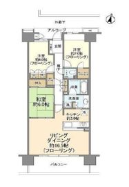 オーベルグランディオハートアイランド 5階 間取り図