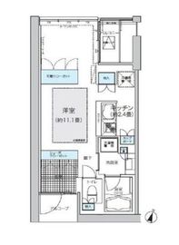 ガーデニエール砧ウエスト 538 間取り図