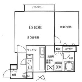 パークハウス赤坂氷川 8階 間取り図
