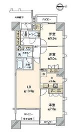 パークハウス新中野ディーセント 9階 間取り図