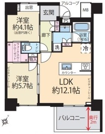 セントラルガーデン 304 間取り図