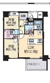 セントラルガーデン 702 間取り図