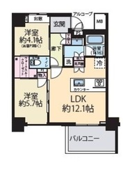 セントラルガーデン 703 間取り図