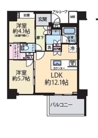 セントラルガーデン 802 間取り図