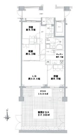 パークハウス吉祥寺北町グローヴⅡ 地下1階 間取り図