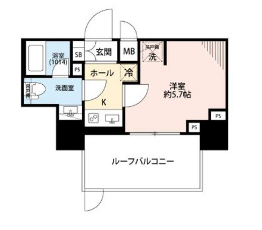 プレール・ドゥーク戸越銀座通り 7階 間取り図