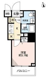 プレール・ドゥーク戸越銀座通り 2階 間取り図