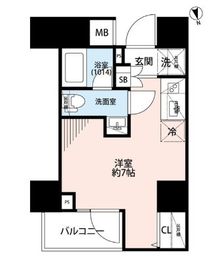 プレール・ドゥーク戸越銀座通り 4階 間取り図