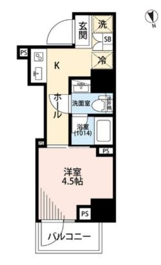 プレール・ドゥーク戸越銀座通り 8階 間取り図