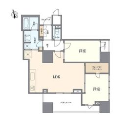 プラウド新虎通り 11階 間取り図