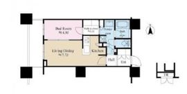 パークタワーグランスカイ 4階 間取り図