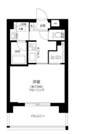 プレールドゥーク新宿御苑Ⅱ 5階 間取り図