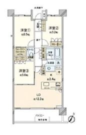 ザ・パークハウス千歳烏山グローリオエアリーコート 3階 間取り図