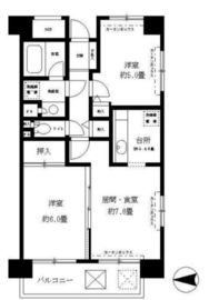 フレスコ川崎 809 間取り図