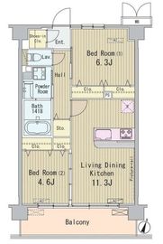 HIGASHIKOMATSUGAWA APARTMENT (東小松川アパートメント) 403 間取り図