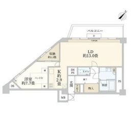 コープ野村一番町 9階 間取り図