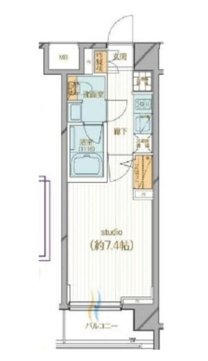 シティインデックス大井町 3階 間取り図