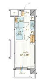 シティインデックス大井町 3階 間取り図