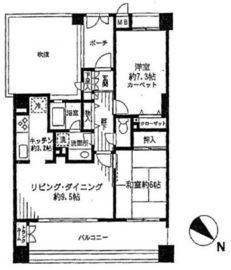 シーアイマンション池上 5階 間取り図