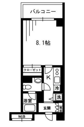 レジディア荻窪 320 間取り図