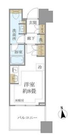 白金ザ・スカイ 9階 間取り図