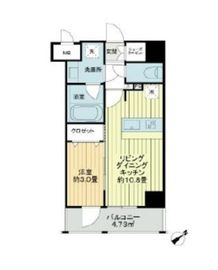 エステムプラザ横濱関内 5階 間取り図