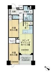 ザ・ライオンズ池袋 2階 間取り図
