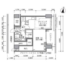 東雲キャナルコートCODAN 17-711 間取り図