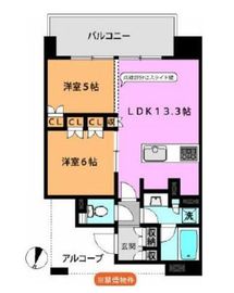 プレミスト山吹神楽坂 7階 間取り図
