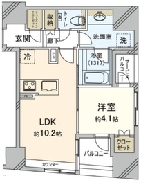 リビオレゾン千代田岩本町ルジェンテ 12階 間取り図