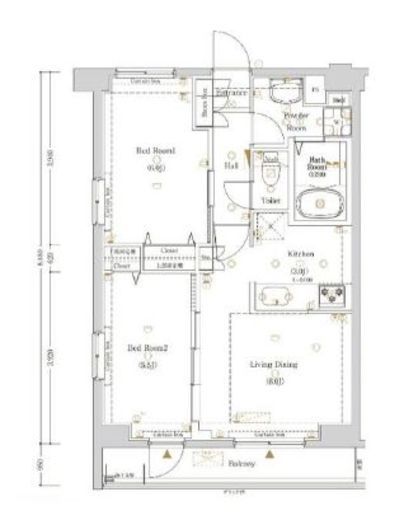 ログ銀座東 10階 間取り図