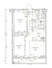 ログ銀座東 10階 間取り図
