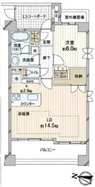 グランシティ武蔵小杉Ⅱ 3階 間取り図