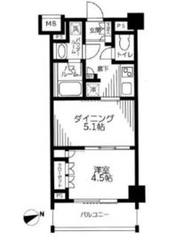 日神デュオステージ浜田山 502 間取り図