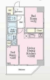 ONE ROOF RESIDENCE SHIN OKACHIMACHI (ワンルーフレジデンス新御徒町) 804 間取り図