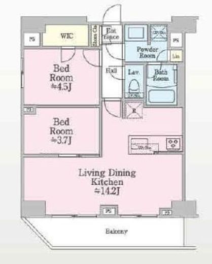 ONE ROOF RESIDENCE SHIN OKACHIMACHI (ワンルーフレジデンス新御徒町) 1101 間取り図