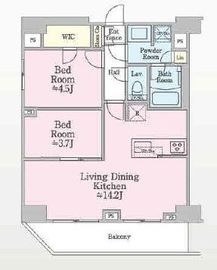 ONE ROOF RESIDENCE SHIN OKACHIMACHI (ワンルーフレジデンス新御徒町) 1101 間取り図