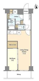 ジニア新宿中落合 208 間取り図