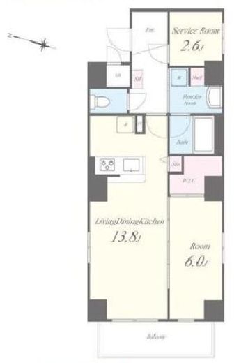 MEIN SCHLOSS亀戸 (マインシュロス亀戸) 403 間取り図