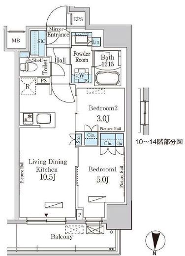 パークアクシス錦糸公園 204 間取り図