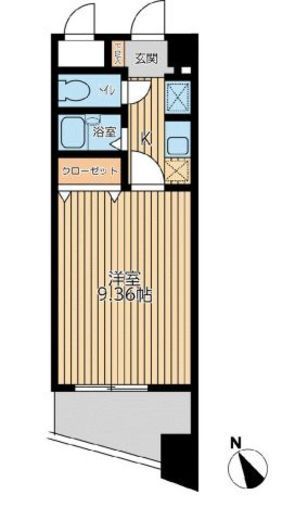 アブレスト西日暮里 605 間取り図