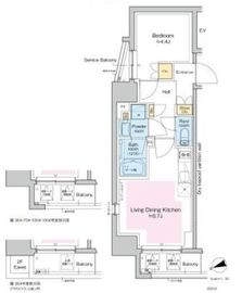 プラウドフラット虎ノ門 204 間取り図