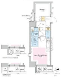 プラウドフラット虎ノ門 1004 間取り図