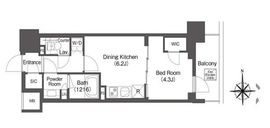 コンフォリア東新宿 303 間取り図